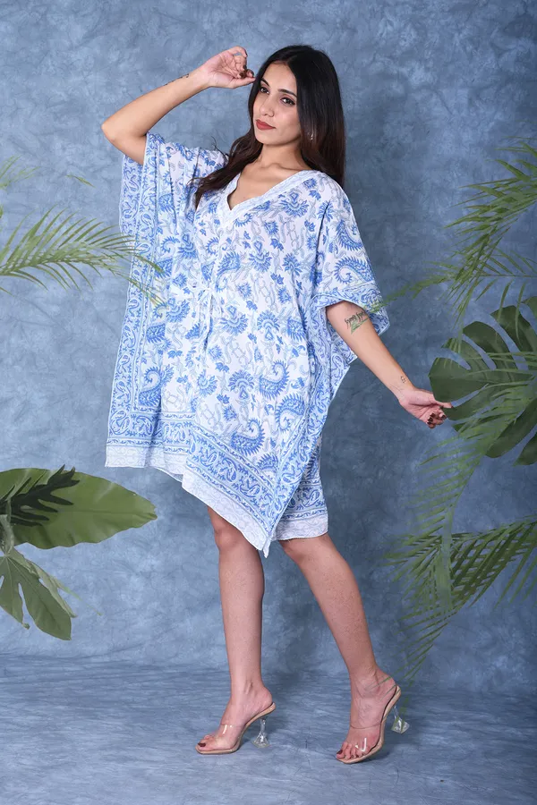 Cotton_Hand_Block_Print_Kaftan_Womens_Apparel_Fabric_Print_Swimsuit_Cover-up_Beach_Kaftan