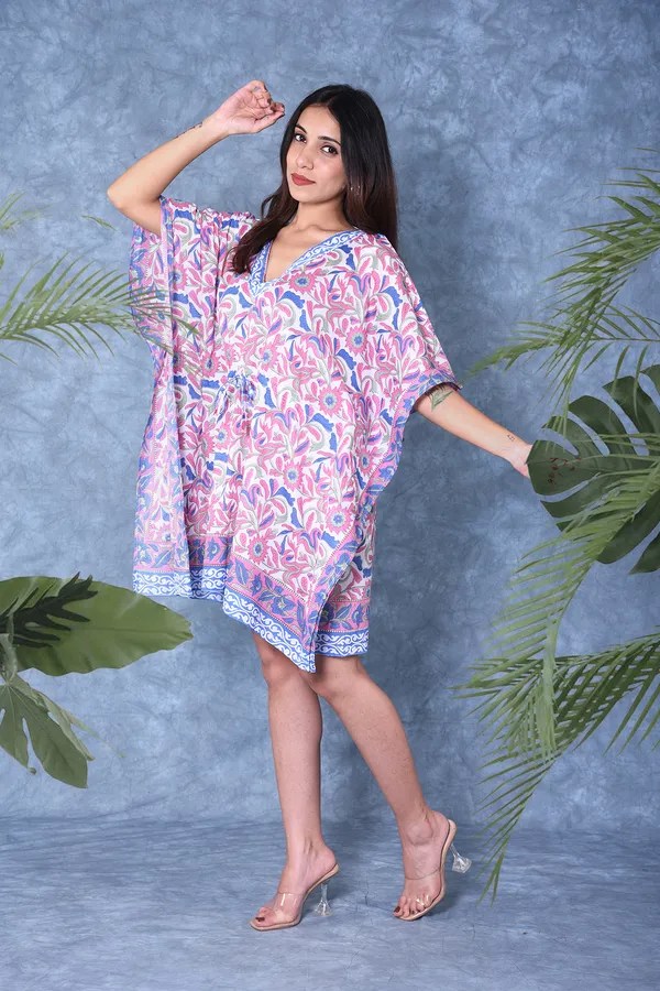 Cotton_Hand_Block_Print_Kaftan_Womens_Apparel_Fabric_Print_Swimsuit_Cover-up_Beach_Kaftan+