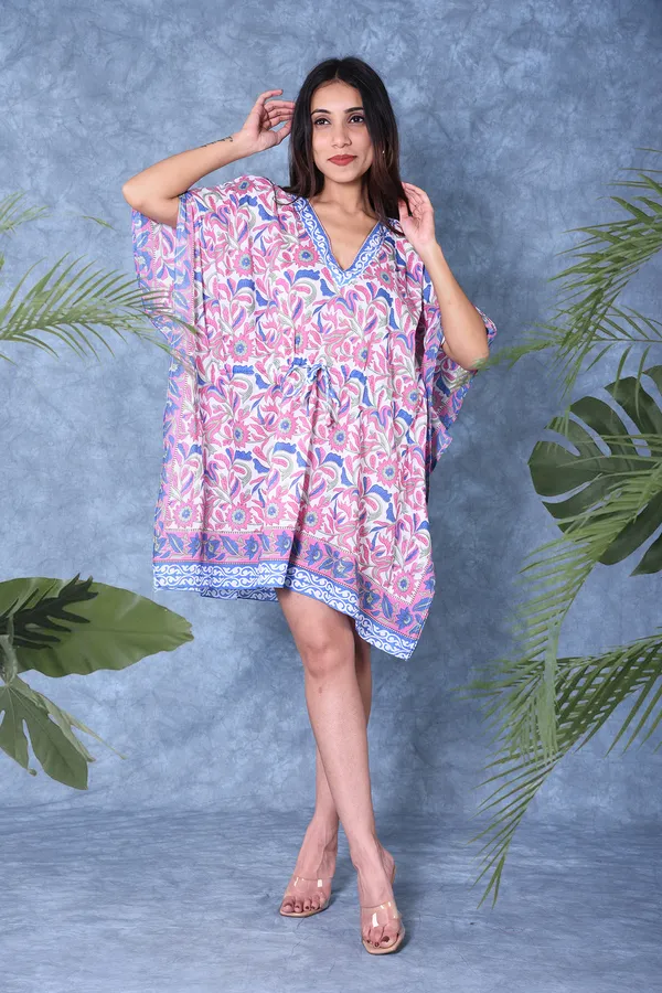Cotton_Hand_Block_Print_Kaftan_Womens_Apparel_Fabric_Print_Swimsuit_Cover-up_Beach_Kaftan+