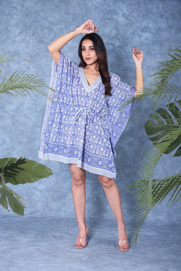 Cotton_Hand_Block_Print_Kaftan_Womens_Apparel_Fabric_Print_Swimsuit_Cover-up_Beach_Kaftan
