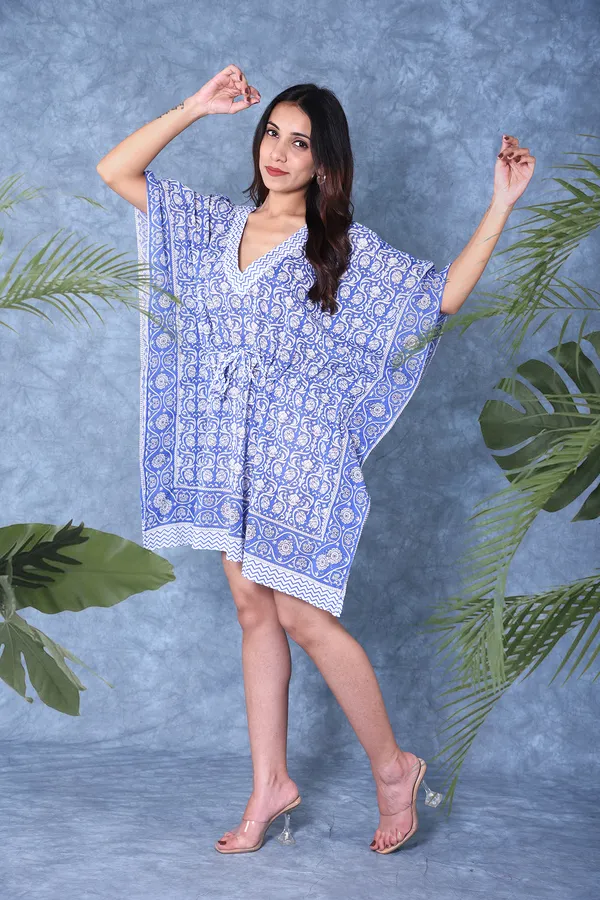 Cotton_Hand_Block_Print_Kaftan_Womens_Apparel_Fabric_Print_Swimsuit_Cover-up_Beach_Kaftan