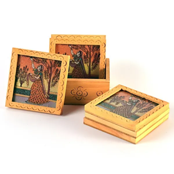 Silver_Unique_Gemstone_Painted_Square_Tea_Coaster_Set_Tea_Coaster_Serving_Tea_Coaster
