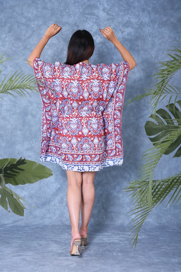 Cotton_Hand_Block_Print_Kaftan_Womens_Apparel_Fabric_Print_Swimsuit_Cover-up_Beach_Kaftan