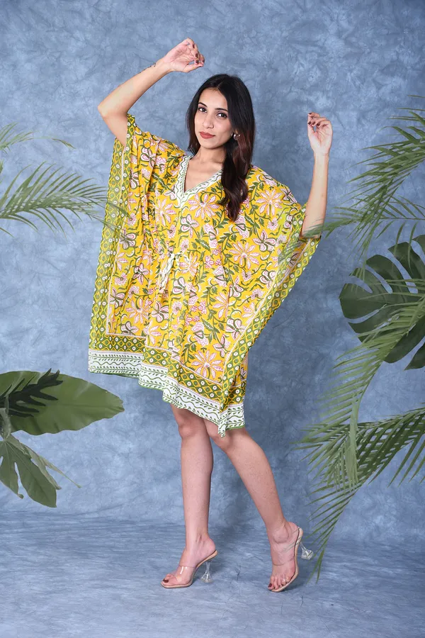 Cotton_Hand_Block_Print_Kaftan_Womens_Apparel_Fabric_Print_Swimsuit_Cover-up_Beach_Kaftan