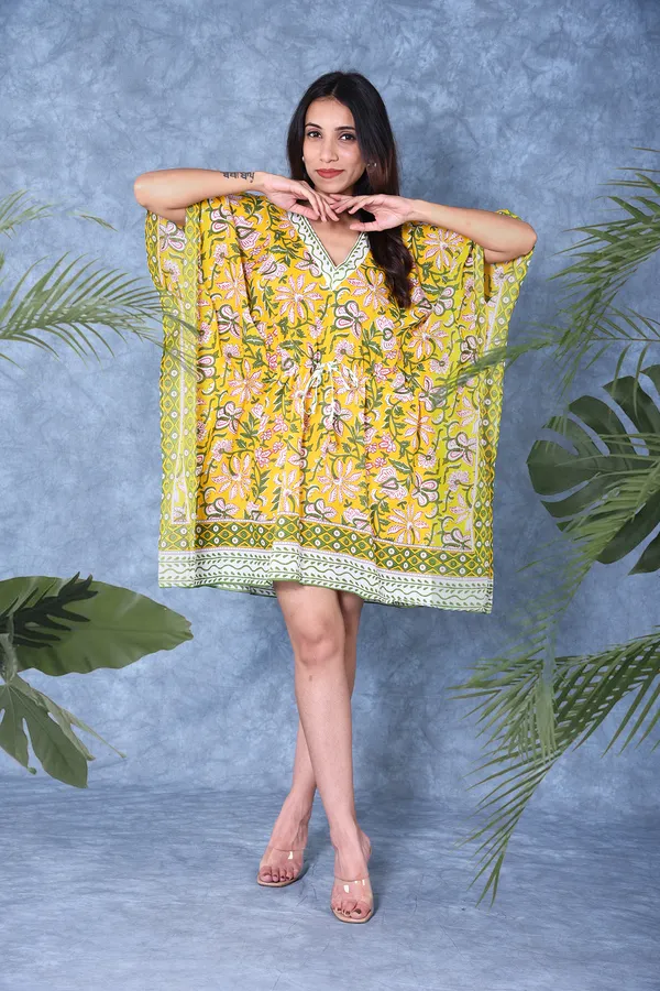 Cotton_Hand_Block_Print_Kaftan_Womens_Apparel_Fabric_Print_Swimsuit_Cover-up_Beach_Kaftan
