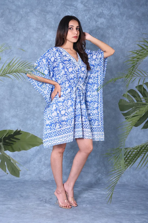 Cotton_Hand_Block_Print_Kaftan_Womens_Apparel_Fabric_Print_Swimsuit_Cover-up_Beach_Kaftan