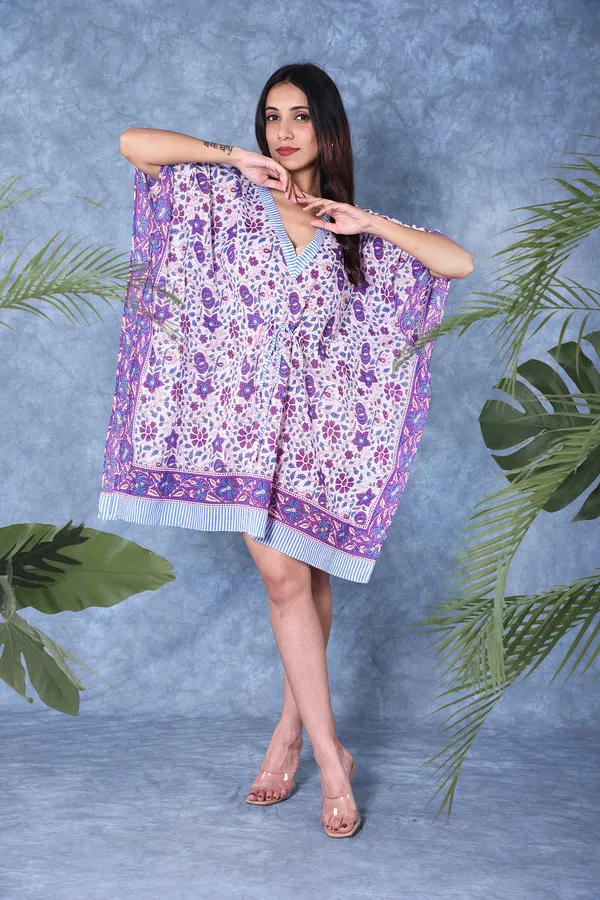 Cotton_Hand_Block_Print_Kaftan_Womens_Apparel_Fabric_Print_Swimsuit_Cover-up_Beach_Kaftan