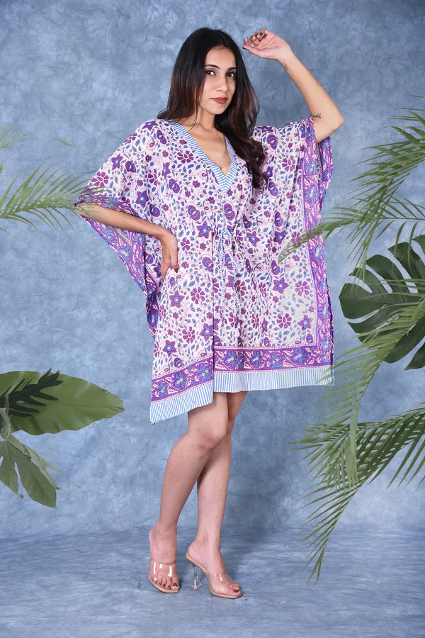Cotton_Hand_Block_Print_Kaftan_Womens_Apparel_Fabric_Print_Swimsuit_Cover-up_Beach_Kaftan