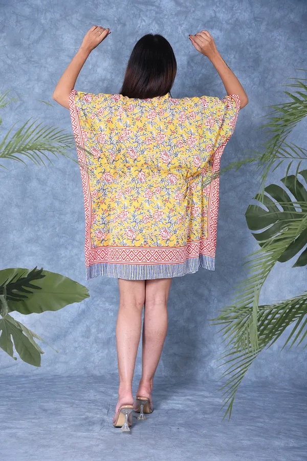 Cotton_Hand_Block_Print_Kaftan_Womens_Apparel_Fabric_Print_Swimsuit_Cover-up_Beach_Kaftan