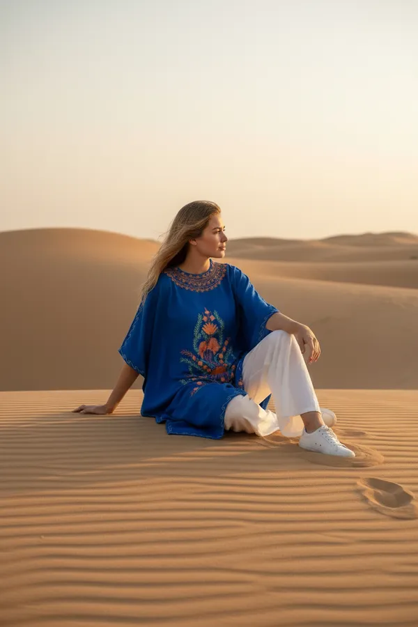 Egyptian_Blue_Summer_Cool_Crushed_Cotton_Kashmiri_Aari_Embroidery_Kaftaan