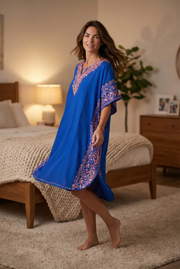 MULTI_COLOUR_AARI_WORK_LONG_BLUE_KAFTAAN