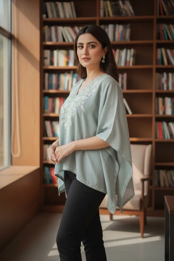 PASTEL_GREY_MINI_SHORT_KAFTAAN