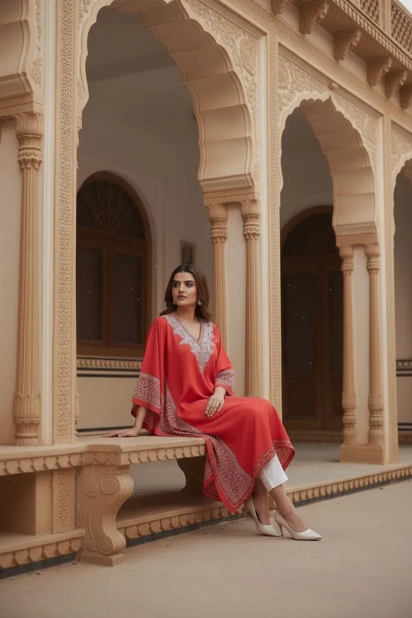 PINK_SUMMER_COOL_LONG_KAFTAAN