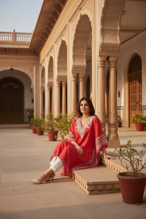 PINK_SUMMER_COOL_LONG_KAFTAAN