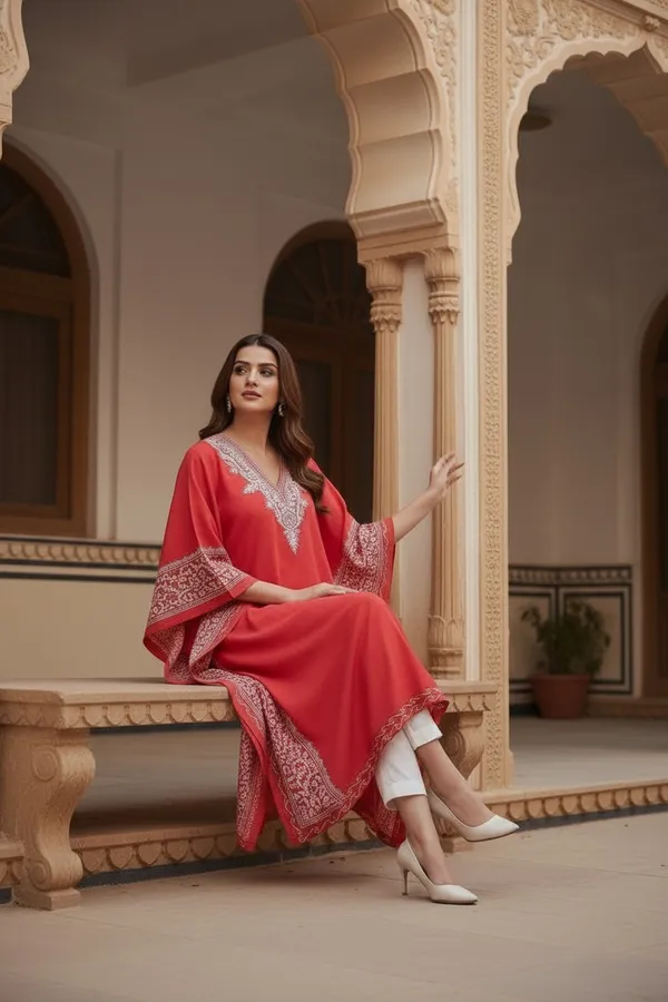 PINK_SUMMER_COOL_LONG_KAFTAAN