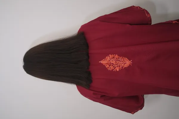 Red_Summer_Cool__Kashmiri_Aari_Embroidery_Short_Kaftaan