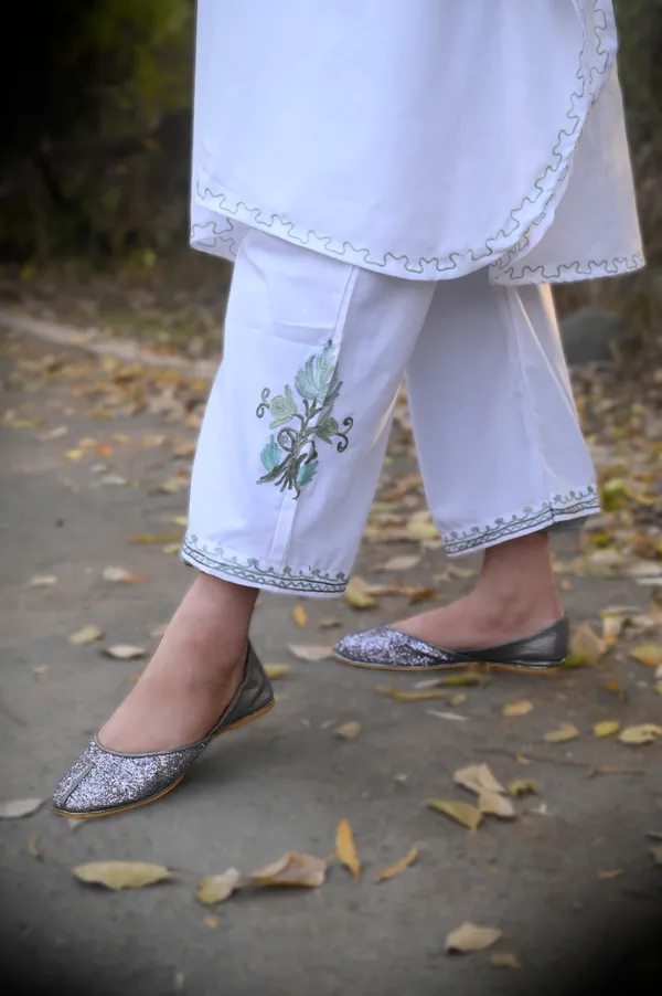 White_Kaftaan_Coord_Set