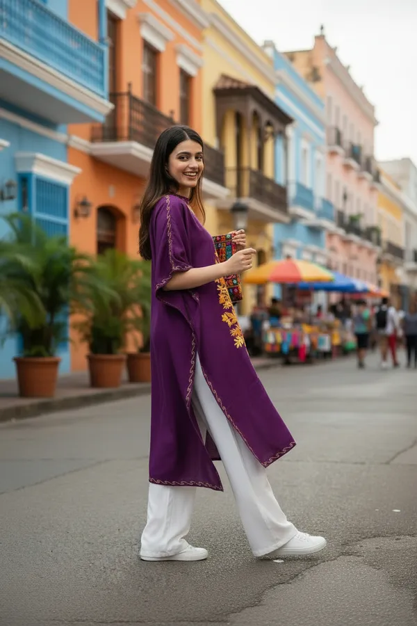 Dark_Purple_Summer_Cool_Crushed_Cotton_Kashmiri_Aari_Embroidery_Kaftaan