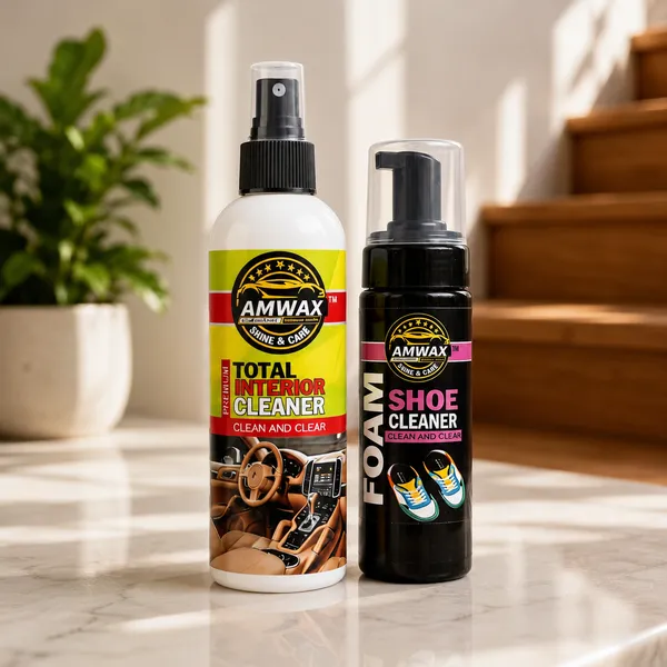 Amwax_Total_Interior_Cleaner_Spray__And_Amwax_Foam_Shoe_Cleaner__Combo_Pack_Of_2