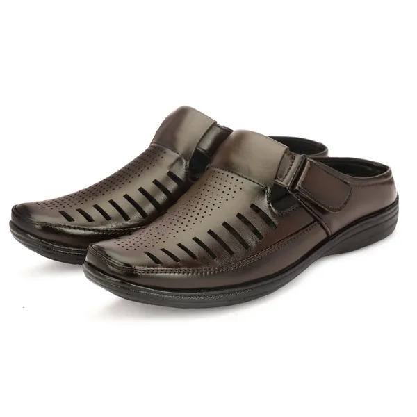 Brown_Synthetic_Leather_Sandal_For_Men