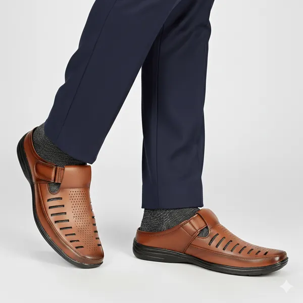 Tan_Synthetic_Leather_Sandal_For_Men