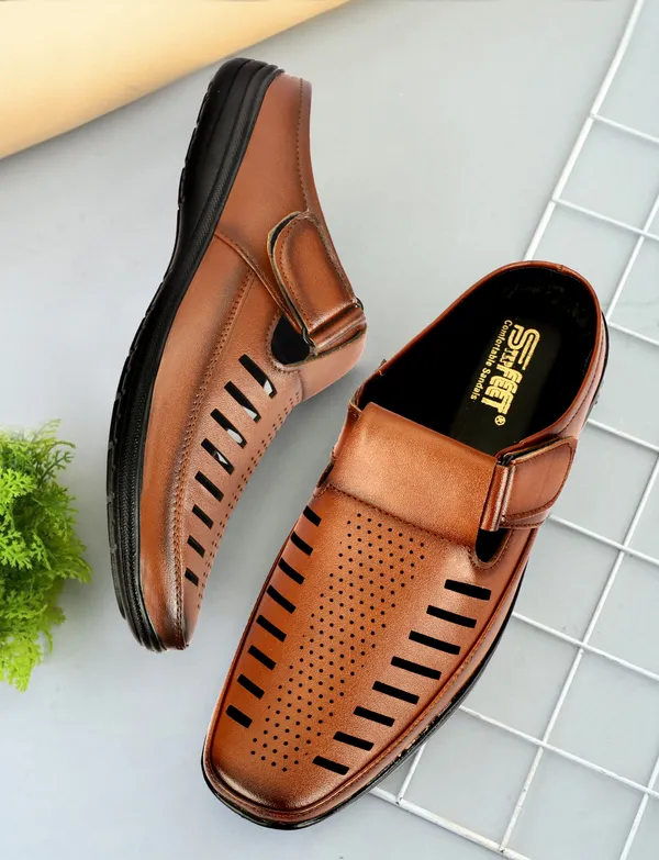 Tan_Synthetic_Leather_Sandal_For_Men