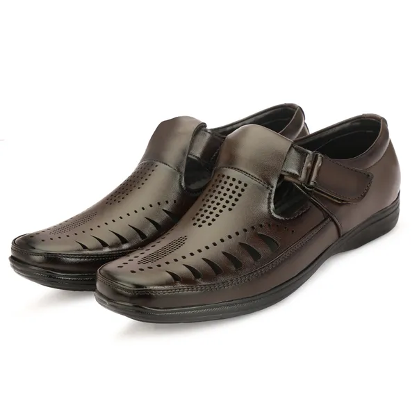 Brown_Synthetic_Leather_Sandal_For_Men