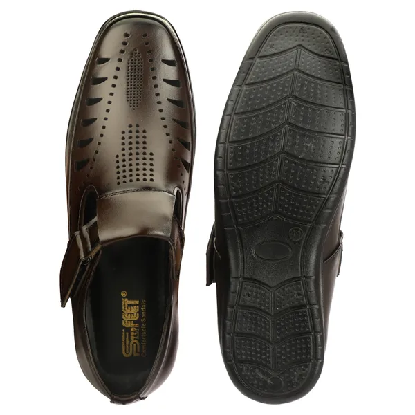 Brown_Synthetic_Leather_Sandal_For_Men