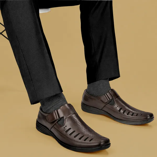 Brown_Synthetic_Leather_Sandal_For_Men