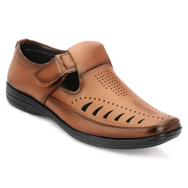 Tan_Synthetic_Leather_Sandal_For_Men