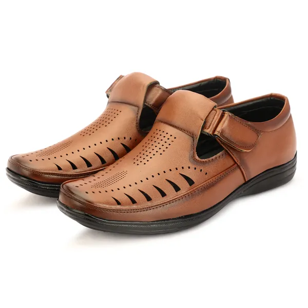 Tan_Synthetic_Leather_Sandal_For_Men