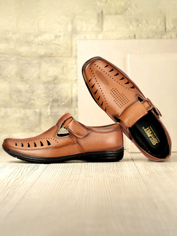 Tan_Synthetic_Leather_Sandal_For_Men