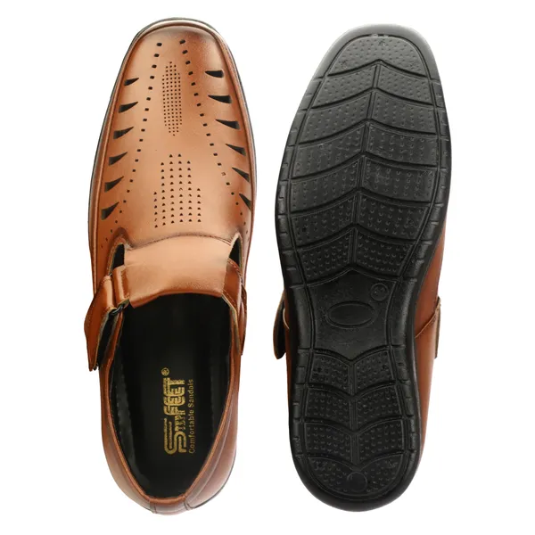Tan_Synthetic_Leather_Sandal_For_Men