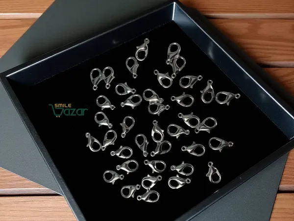 100_PCS_-__Lobster_Clasps_Jewellery_Making_Claw_Hooks_for_Necklace_and_Bracelet/Findings_Fasteners_-_SILVER_