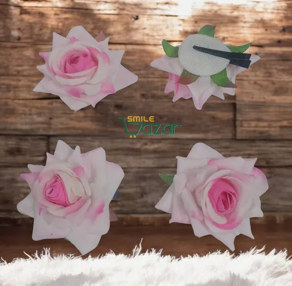8_Pc_-_Big_Rose_Alligator_Clips_-_Baby_Pink