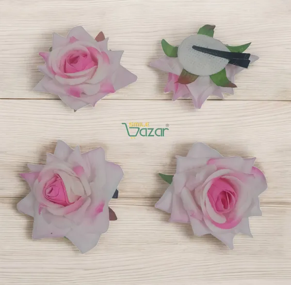 8_Pc_-_Big_Rose_Alligator_Clips_-_Baby_Pink