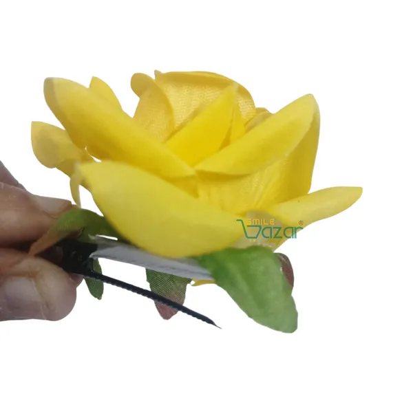 8_Pc_-_Big_Rose_Alligator_Clips_-_Yellow