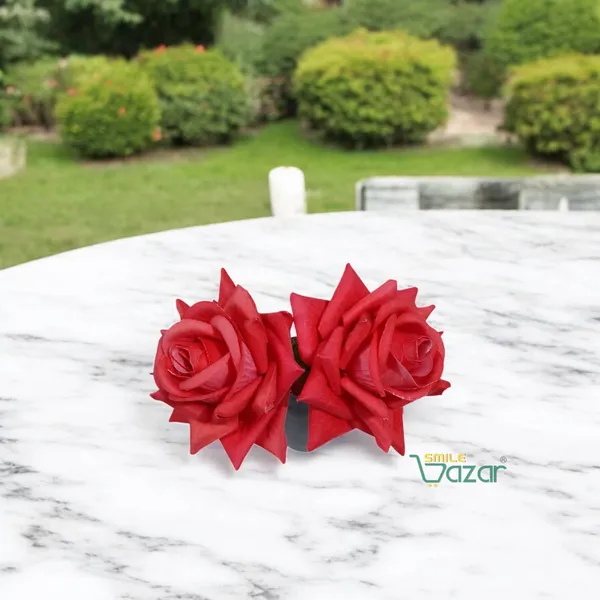 ABOLI__-_SALMON_RED_Rose_Hair_Pin_for_Women_and_Girls_hair_pins_for_women_wedding_-_Set_of_2_PCs