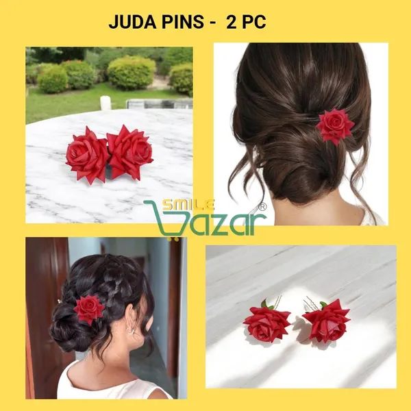 ABOLI__-_SALMON_RED_Rose_Hair_Pin_for_Women_and_Girls_hair_pins_for_women_wedding_-_Set_of_2_PCs