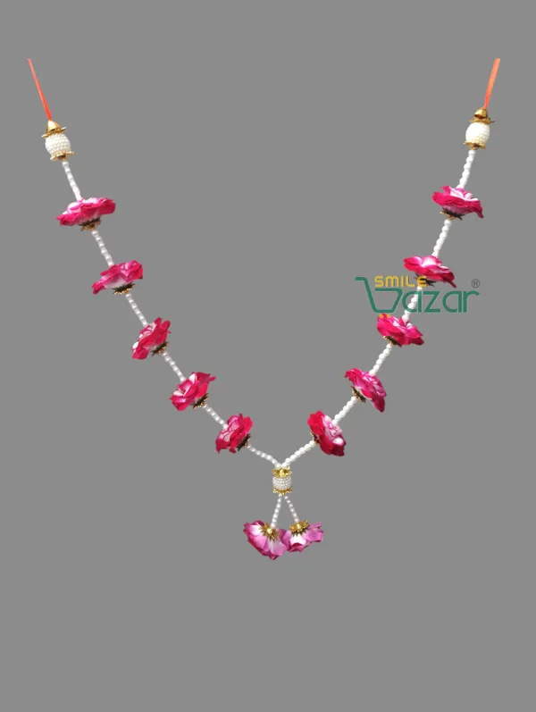 Artificial_Flower_Garland_For_Photo_Frame_Mala_Handmade_And_God_Idol_Mala_Haar_For_Loved_Ones_(_MAGENTA_,_18_Inch)