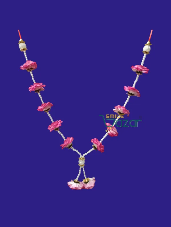 Artificial_Flower_Garland_For_Photo_Frame_Mala_Handmade_And_God_Idol_Mala_Haar_For_Loved_Ones_(_PINK_,_18_Inch)