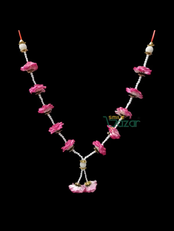 Artificial_Flower_Garland_For_Photo_Frame_Mala_Handmade_And_God_Idol_Mala_Haar_For_Loved_Ones_(_PINK_,_18_Inch)