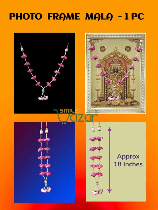Artificial_Flower_Garland_For_Photo_Frame_Mala_Handmade_And_God_Idol_Mala_Haar_For_Loved_Ones_(_PINK_,_18_Inch)