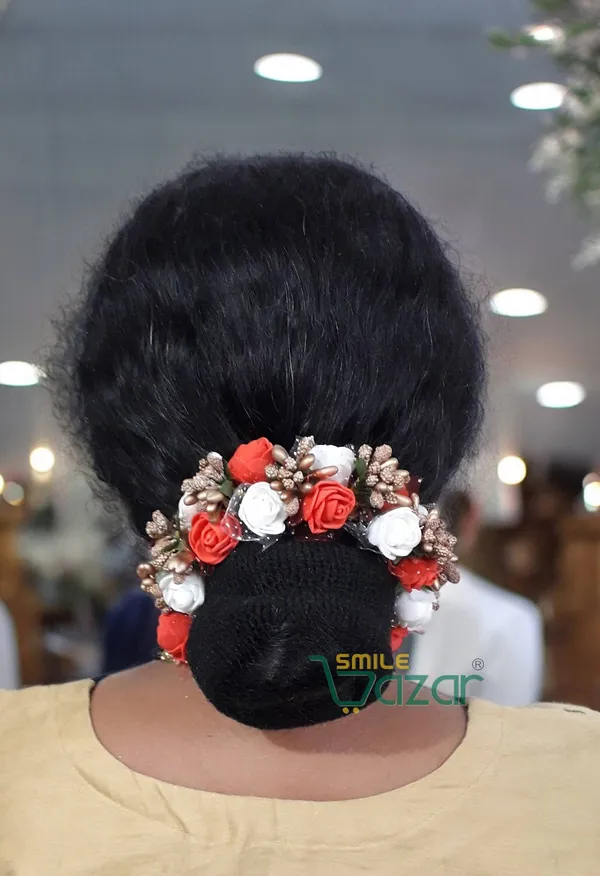 Artificial_Handmade_Floral_Gajra_Garland_Veni_For_Festival_Wedding_Bun_Juda_Accessories_Ethnic_Look_Hair_Tiara_Veni_Hair_Accessory_For_Women_And_Girls_-_Red_And_White