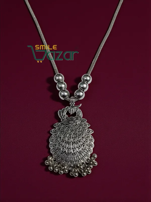 Artificial_Oxidised_Peacock_Big_Pendant_Necklace_Chain_Stylish_Jewellery_–_Antique_Statement_Jewellery_for_Girls_&_Women_-_1_PC