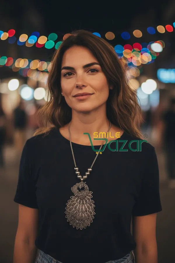Artificial_Oxidised_Peacock_Big_Pendant_Necklace_Chain_Stylish_Jewellery_–_Antique_Statement_Jewellery_for_Girls_&_Women_-_1_PC