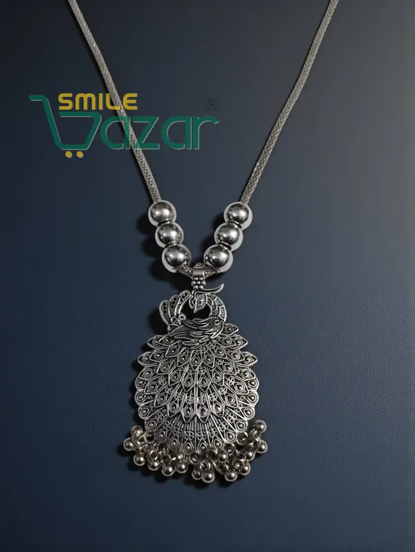 Artificial_Oxidised_Peacock_Big_Pendant_Necklace_Chain_Stylish_Jewellery_–_Antique_Statement_Jewellery_for_Girls_&_Women_-_1_PC