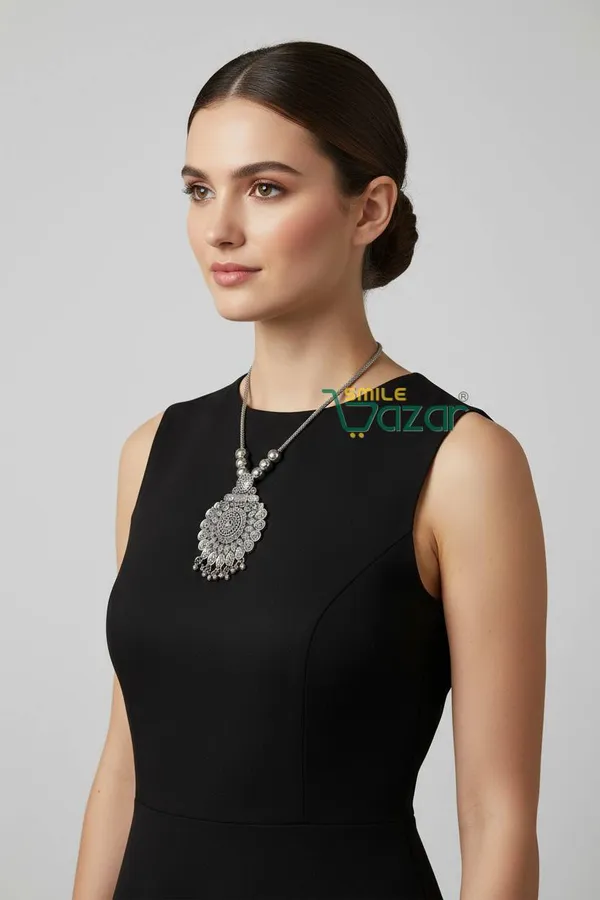 Artificial_Oxidised_Silver_Big_Pendant_Necklace_Chain_–_Antique_Statement_Jewellery_for_Girls_&_Women_-_1_PC