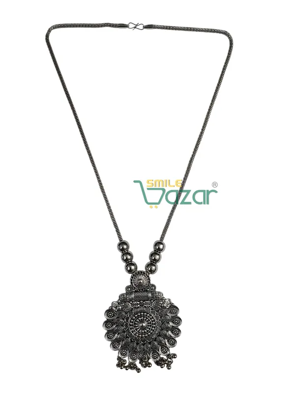 Artificial_Oxidised_Silver_Big_Pendant_Necklace_Chain_–_Antique_Statement_Jewellery_for_Girls_&_Women_-_1_PC