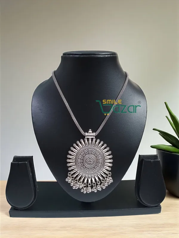Artificial_Oxidised_Silver_Big_Pendant_Necklace_Chain_–_Antique_Statement_Jewellery_for_Women_-_1_PC